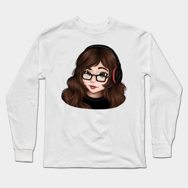 Girl streamer Long Sleeve T-Shirt by Artles